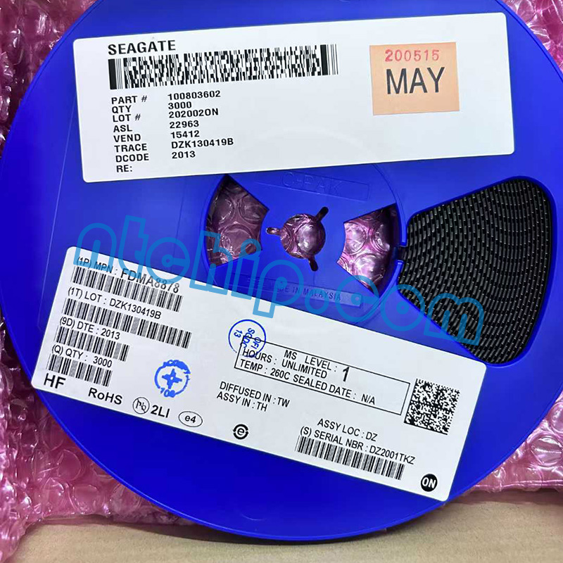 ON Semiconductor FDMA8878 Original Reel Label ON Semiconductor FDMA8878 Original Reel Label