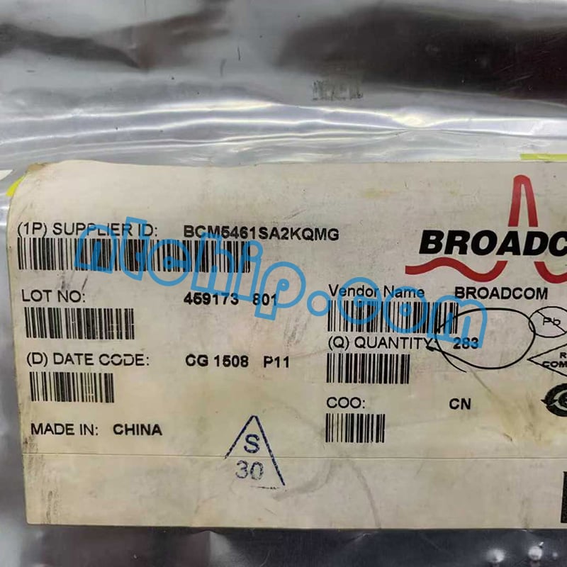 Broadcom Limited BCM5461SA2KQMG package label Broadcom Limited BCM5461SA2KQMG package label