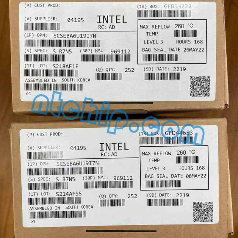 Altera 5CSEBA6U19I7N package label