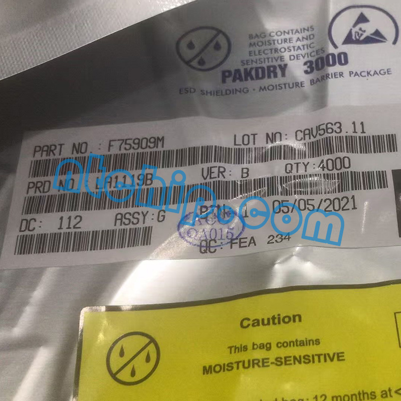 Fintek F75909M original package label