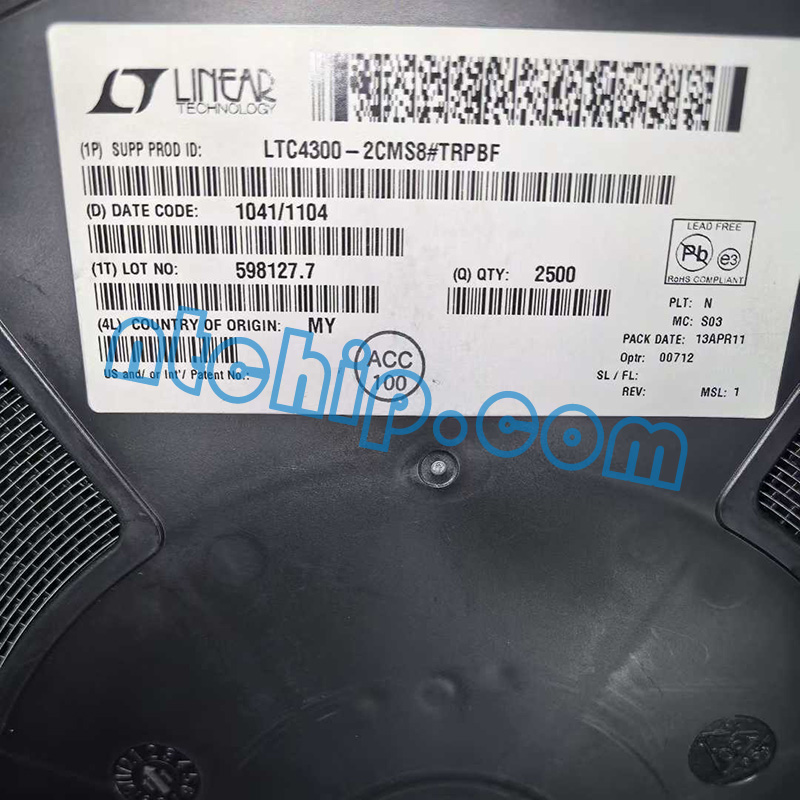 Linear Technology LTC4300-2CMS8#TRPBF original reel label