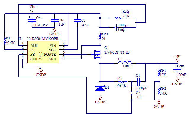LM25085 Schematic