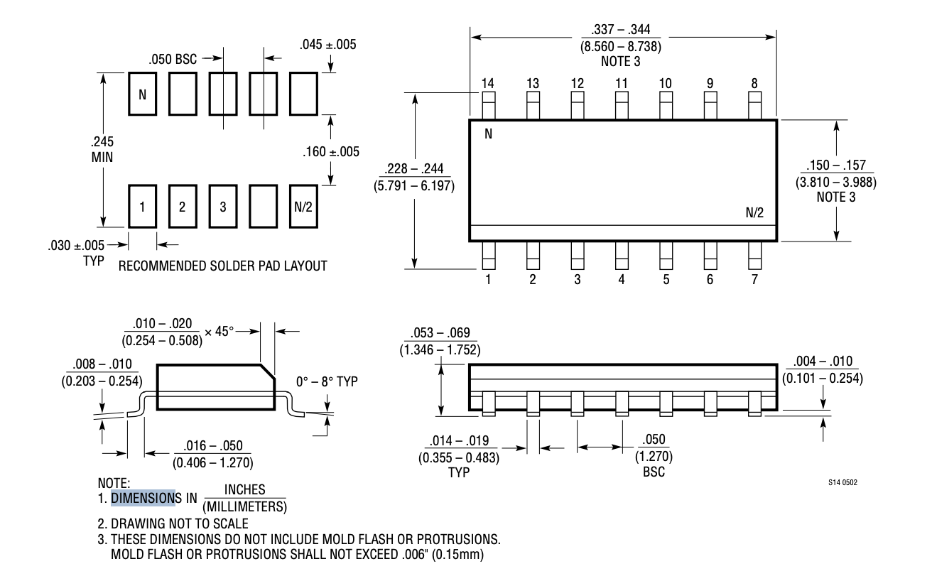 LTC4263CS Dimensions LTC4263CS Dimensions