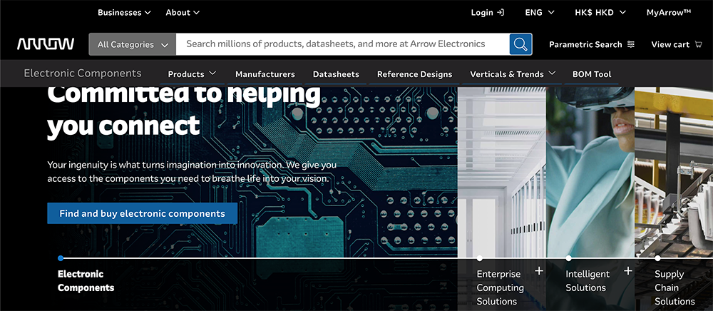 Arrow Electronics Website