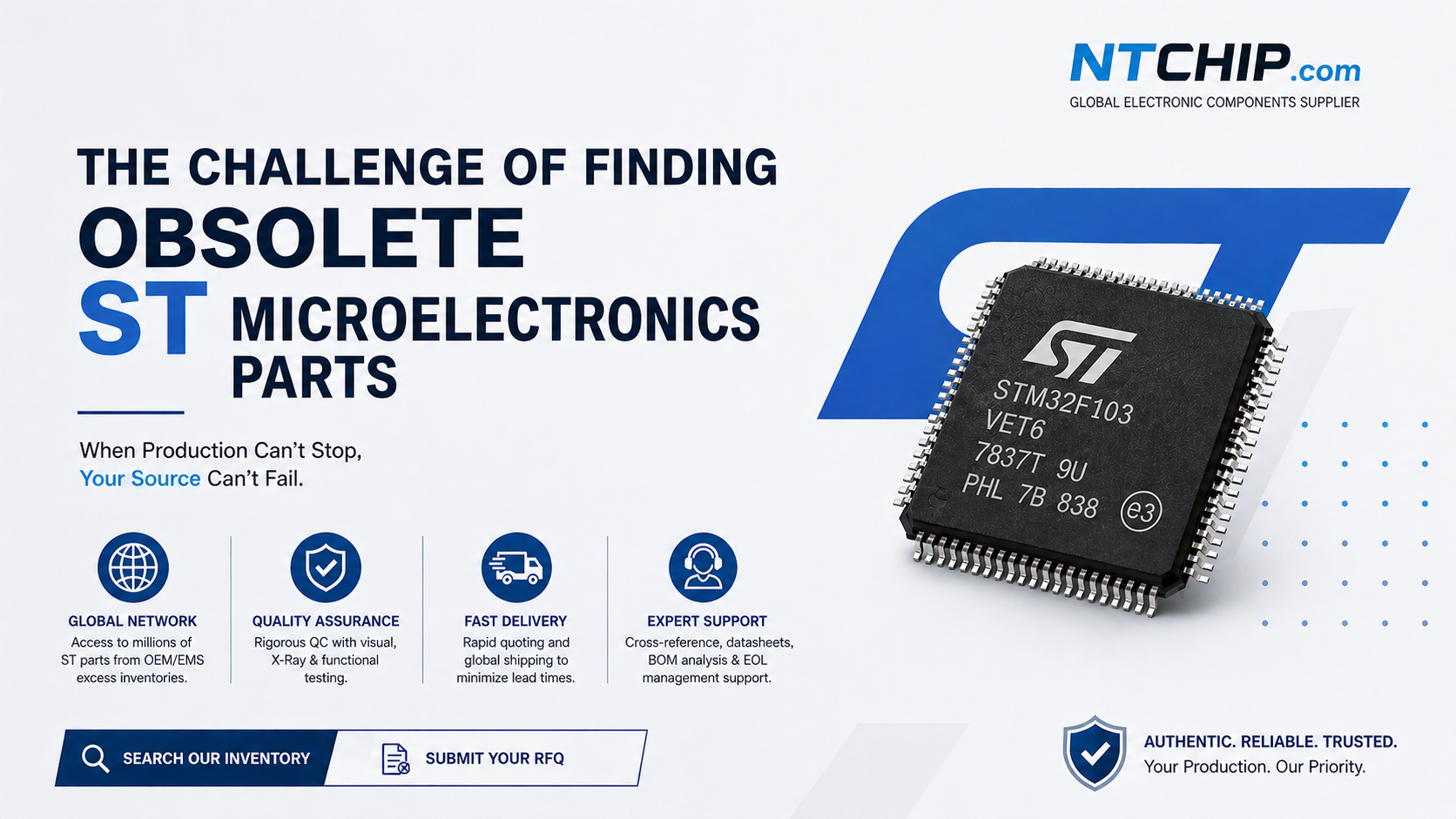 Obsolete STMicroelectronics Components Obsolete STMicroelectronics Components