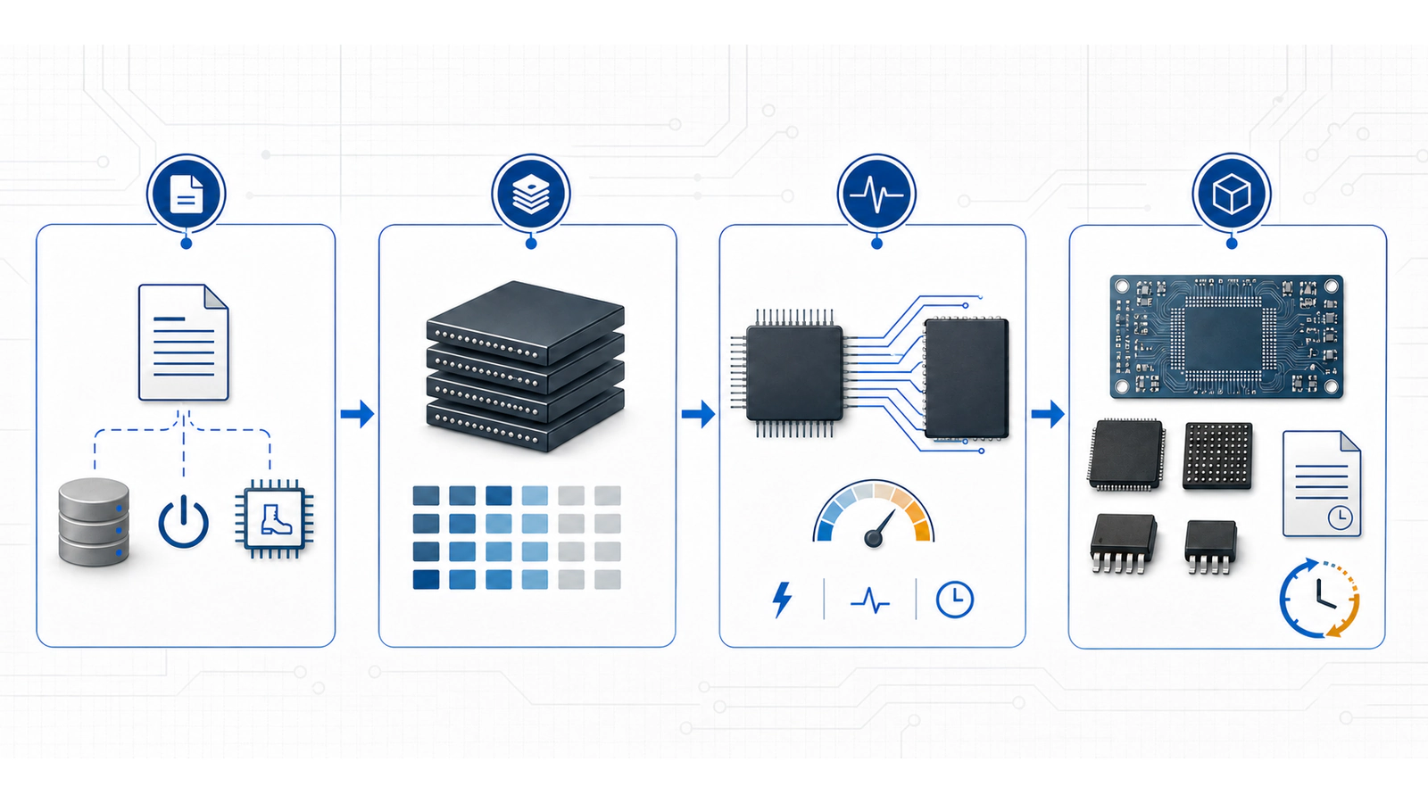 Four-stage Memory IC selection workflow Four-stage Memory IC selection workflow